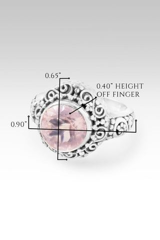 Hello Worthy, Goodbye Not Enough Ring™ in Rose Quartz - Statement - only found at SARDA™