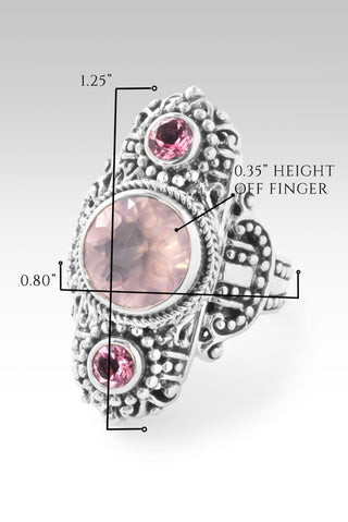 Hello Worthy, Goodbye Not Enough Ring™ in Rose Quartz & Pale Plum™ Mystic Topaz - Statement - only found at SARDA™