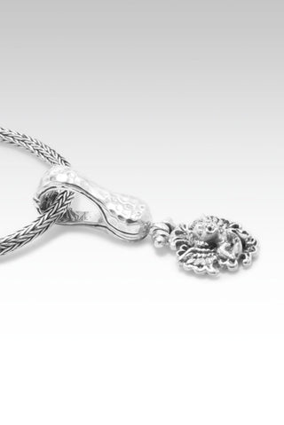 Help Through All Troubles Pendant™ in Hammered - Magnetic Enhancer Bail - SARDA™
