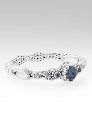 He's a Pain Taker Bangle Bracelet™ in Blue Grey Sapphire & Blue Sapphire - Bangle - only found at SARDA™