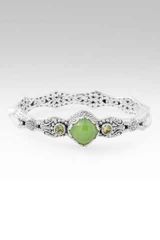 He's a Pain Taker Bangle Bracelet™ in Key Lime Chalcedony & Peridot - Bangle - only found at SARDA™