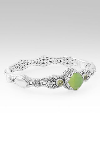 He's a Pain Taker Bangle Bracelet™ in Key Lime Chalcedony & Peridot - Bangle - only found at SARDA™