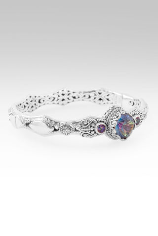 He's a Pain Taker Bangle Bracelet™ in Mocking Jay™ Mystic Quartz & Red Lace™ Mystic Topaz - Bangle - only found at SARDA™