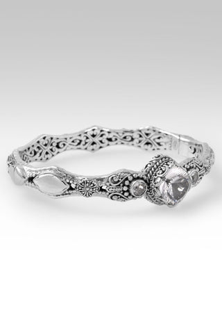 He's a Pain Taker Bangle Bracelet™ in White Quartz & White Topaz - Bangle - only found at SARDA™