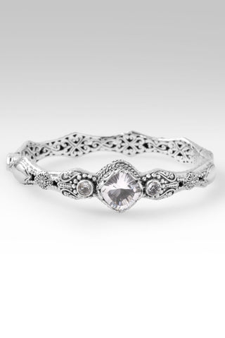 He's a Pain Taker Bangle Bracelet™ in White Quartz & White Topaz - Bangle - only found at SARDA™