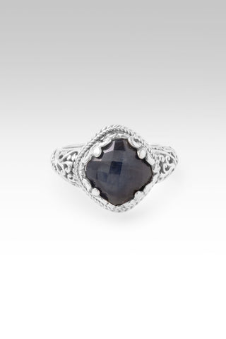 He's A Way Maker Ring™ in Blue Grey Sapphire - Dinner - only found at SARDA™
