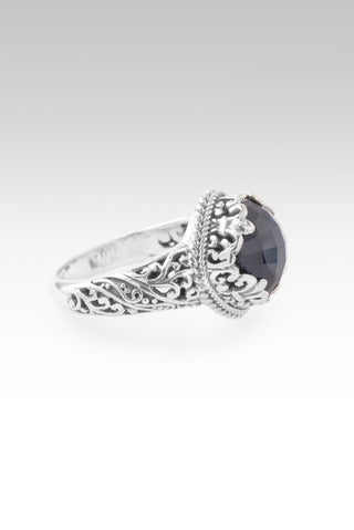 He's A Way Maker Ring™ in Blue Grey Sapphire - Dinner - only found at SARDA™