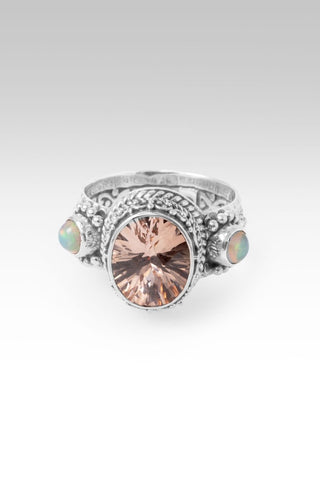 He's a Way Maker Ring™ in Champagne Lab Created Sapphire & Ethiopian Opal - Dinner - only found at SARDA™