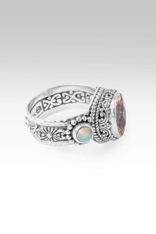 He's a Way Maker Ring™ in Champagne Lab Created Sapphire & Ethiopian Opal - Dinner - only found at SARDA™