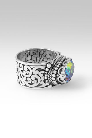He's Moving Oceans Ring™ in Picasso Green™ Mystic Quartz - Dinner - only found at SARDA™