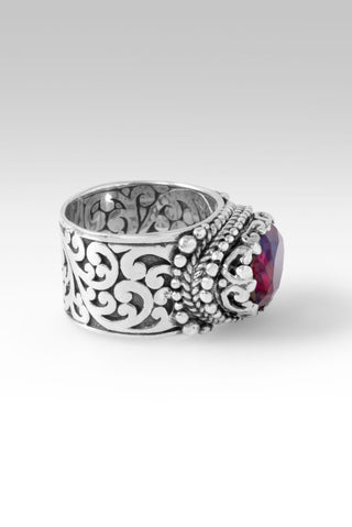He's Moving Oceans Ring™ in Raspberry Rouge™ Mystic Quartz - Dinner - only found at SARDA™