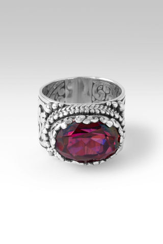 He's Moving Oceans Ring™ in Raspberry Rouge™ Mystic Quartz - Dinner - only found at SARDA™