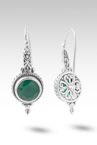 He's True & Faithful Earrings™ in Green Onyx - Sarda Safety Latch - only found at SARDA™
