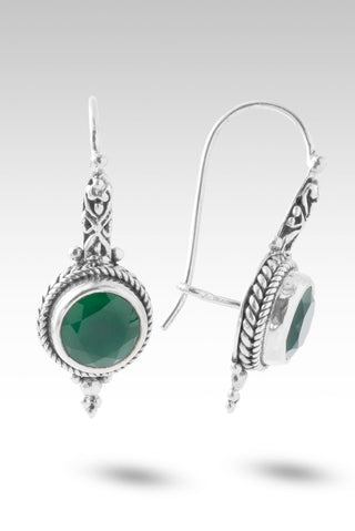 He's True & Faithful Earrings™ in Green Onyx - Sarda Safety Latch - only found at SARDA™