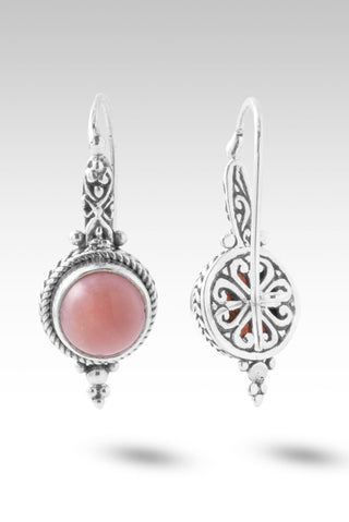 He's True & Faithful Earrings™ in Pink Opal - Sarda Safety Latch - only found at SARDA™