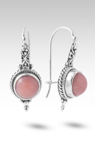 He's True & Faithful Earrings™ in Pink Opal - Sarda Safety Latch - only found at SARDA™