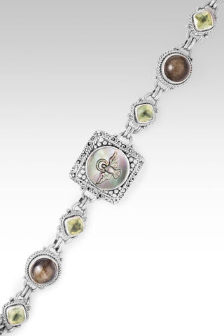 His Guaranteed Hope Bracelet™ in Black Mother of Pearl, Golden Obsidian & Prehnite - Multi Stone - only found at SARDA™