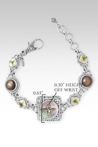 His Guaranteed Hope Bracelet™ in Black Mother of Pearl, Golden Obsidian & Prehnite - Multi Stone - only found at SARDA™