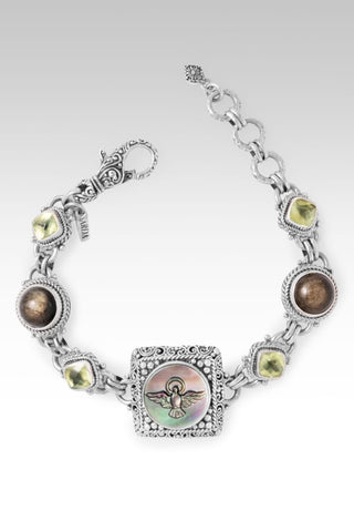 His Guaranteed Hope Bracelet™ in Black Mother of Pearl, Golden Obsidian & Prehnite - Multi Stone - only found at SARDA™