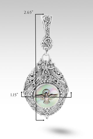 His Guaranteed Hope Pendant™ in Black Mother of Pearl - Single Stone - only found at SARDA™