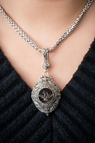 His Guaranteed Hope Pendant™ in Black Mother of Pearl - Single Stone - only found at SARDA™