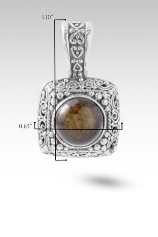 His Guaranteed Hope Pendant™ in Golden Obsidian - Single Stone - only found at SARDA™