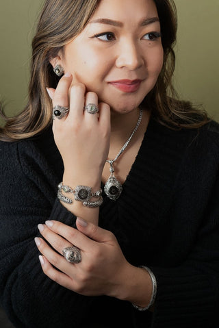 His Guaranteed Hope Ring™ in Black Mother of Pearl - Statement - only found at SARDA™