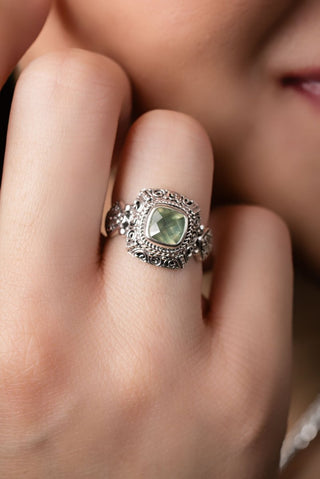 His Guaranteed Hope Ring™ in Prehnite - Stackable - only found at SARDA™