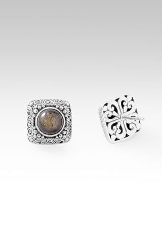 His Guaranteed Hope Stud Earrings™ in Golden Obsidian - Stud - only found at SARDA™