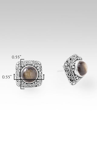 His Guaranteed Hope Stud Earrings™ in Golden Obsidian - Stud - only found at SARDA™