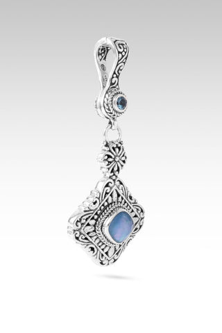His Love Set Free Pendant™ in Blue Quartz Mother of Pearl & Swiss Blue Topaz - Multi Stone - only found at SARDA™