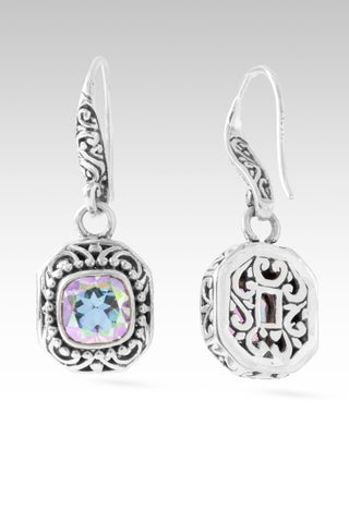 His Perfect Love Earrings™ in Zero Saturn™ Mystic Quartz - Bali Wire - only found at SARDA™