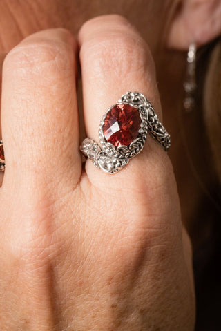 His Real Riches Ring™ in Padparadscha Lab Created Sapphire - Dinner - only found at SARDA™