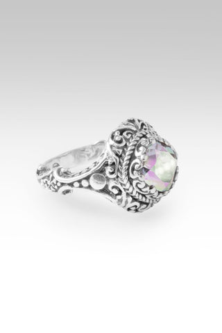 His Testimony Ring™ in Zero Saturn™ Mystic Quartz - Dinner - only found at SARDA™