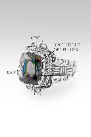 His Wonderful Works Ring™ in Green King™ Mystic Topaz - Dinner - only found at SARDA™
