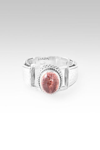 Hold on to Promises Ring™ in Strawberry Quartz - Dinner - only found at SARDA™