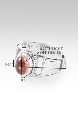 Hold on to Promises Ring™ in Strawberry Quartz - Dinner - only found at SARDA™