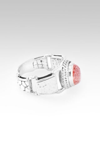 Hold on to Promises Ring™ in Strawberry Quartz - Dinner - only found at SARDA™