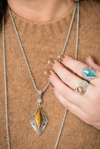 Holy Healing Pendant™ in Tiger's Eye - Single Stone - only found at SARDA™