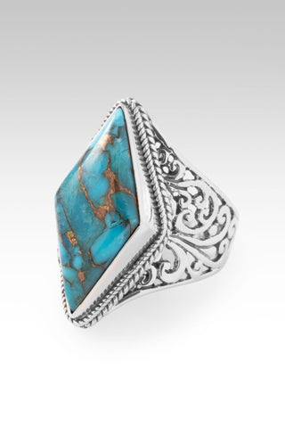 Holy Healing Ring™ in Blue Mohave Kingman Turquoise with Bronze - Dinner - only found at SARDA™