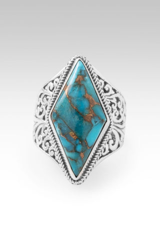 Holy Healing Ring™ in Blue Mohave Kingman Turquoise with Bronze - Dinner - only found at SARDA™