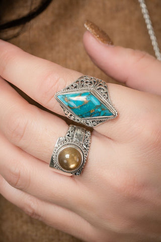 Holy Healing Ring™ in Rose Gold Sunstone - Dinner - only found at SARDA™