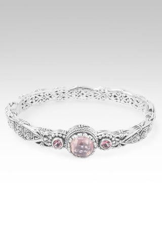 Hope Is Coming Bangle Bracelet™ in Cloud Pink Rose Quartz & Sweet Surrender™ Mystic Topaz - Bangle - only found at SARDA™