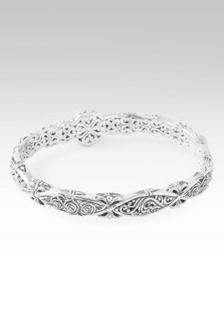 Hope Is Coming Bangle Bracelet™ in Grey Moonstone & Black Spinel - Bangle - only found at SARDA™