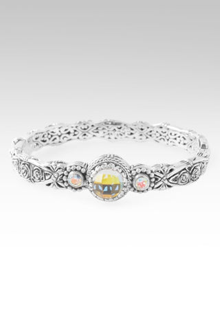 Hope Is Coming Bangle Bracelet™ in Zero Mercury™ Mystic Quartz & Mercury Mist™ Mystic Topaz - Bangle - only found at SARDA™