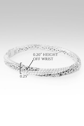 Hope Restored Bangle Bracelet™ in Tree of Life & Cable - Bangle - only found at SARDA™