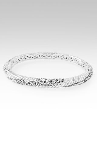 Hope Restored Bangle Bracelet™ in Tree of Life & Cable - Bangle - only found at SARDA™