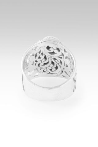 Hope's Arrival Ring™ in White Mother of Pearl Cross & Black Agate - Dinner - only found at SARDA™