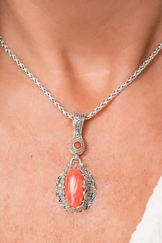Hope's Call Pendant™ in Red Spiny Oyster & Carnelian - Multi Stone - only found at SARDA™