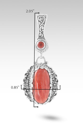 Hope's Call Pendant™ in Red Spiny Oyster & Carnelian - Multi Stone - only found at SARDA™